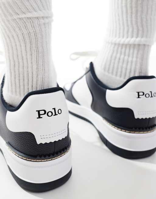 Polo Ralph Lauren - Masters Court - Sneakers bianche e blu navy, 4 di 5
