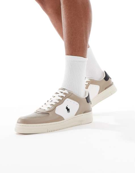 Polo Ralph Lauren - Masters Court - Sneakers i hvid/mørk beige - view 1