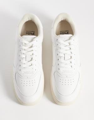 Polo Ralph Lauren masters court sneakers in white