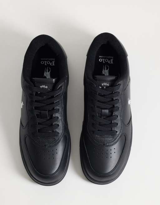 Polo Ralph Lauren - Masters Court - Sorte sneakers med sort Pony-logo, 3 af 5