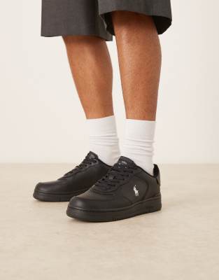  masters court trainer in black with pony logo
