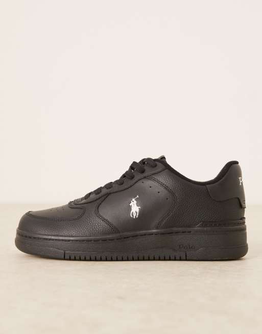 Polo Ralph Lauren masters court trainer in black with pony