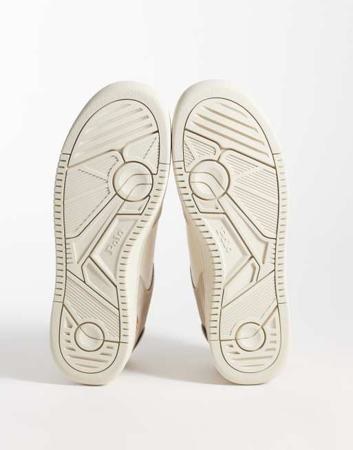 Polo Ralph Lauren masters court trainer in cream, 5 of 5