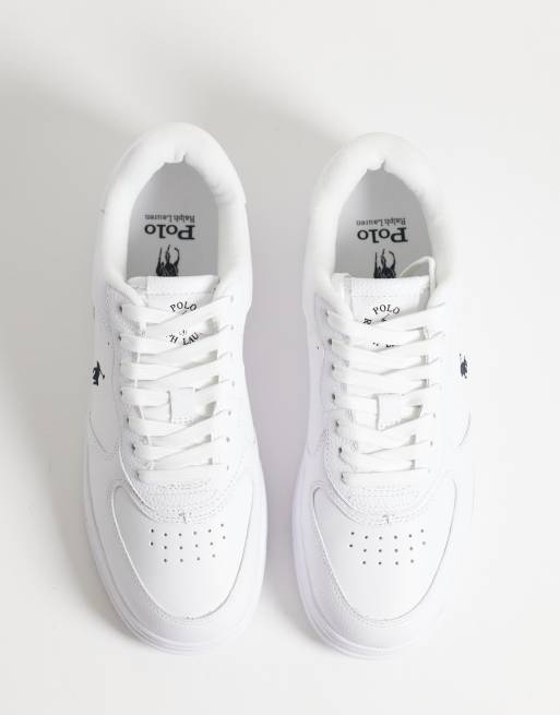 Polo Ralph Lauren masters court trainer in white with pony logo, 3 of 5