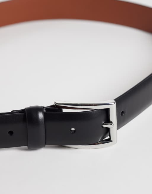 Polo Ralph Lauren medium logo 1 3/8 leather belt in black, 3 of 3