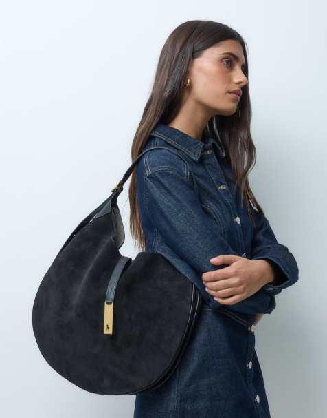 Polo Ralph Lauren medium shoulder bag in black - view 1