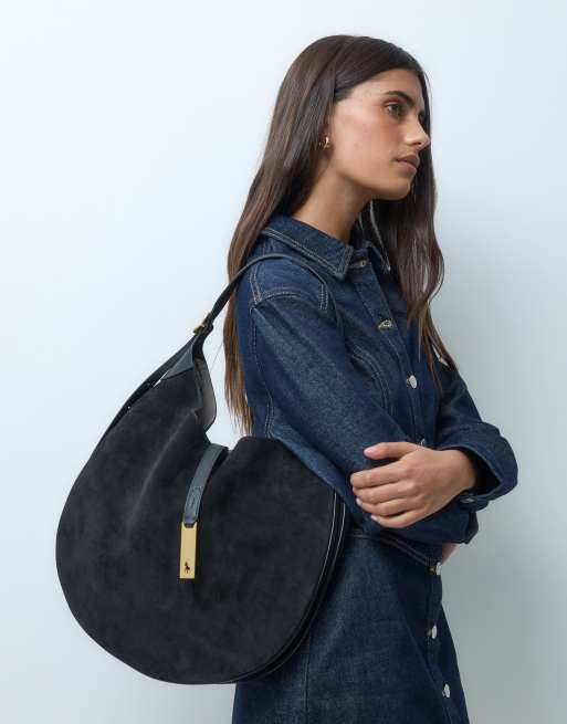 Polo Ralph Lauren medium shoulder bag in black, 2 of 5