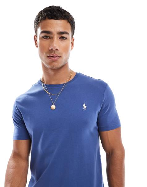 Polo Ralph Lauren – Mellanblå t-shirt med ikon-logga - view 1