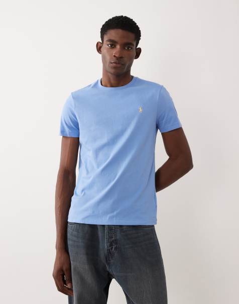 Polo Ralph Lauren - Mellemblå skjorte i slim fit med logoikon - view 1