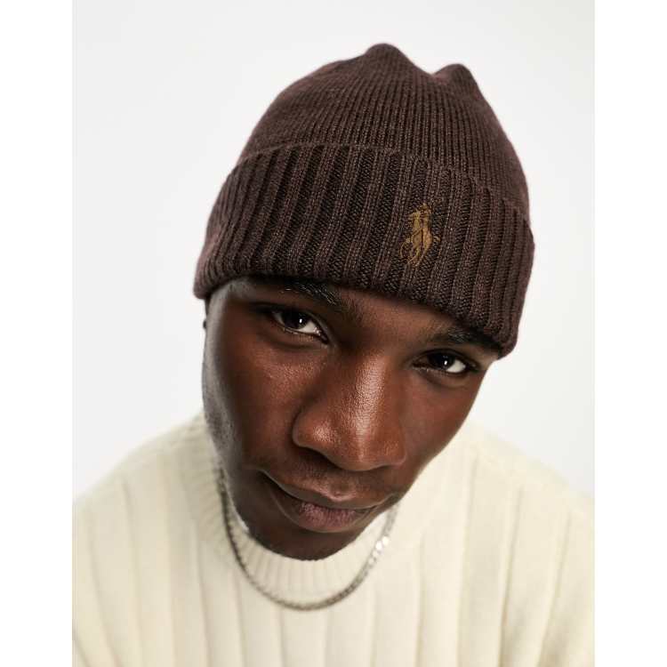 Brown polo sale hat