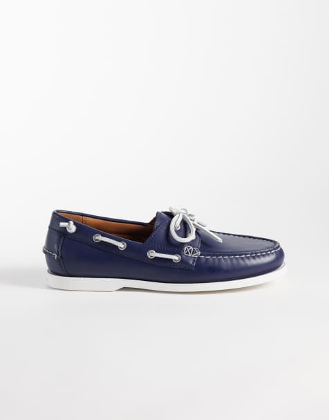 Polo Ralph Lauren Merton bootschoenen in navy - view 1