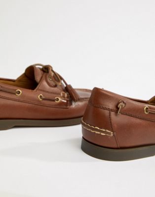 ralph lauren leather boat shoes