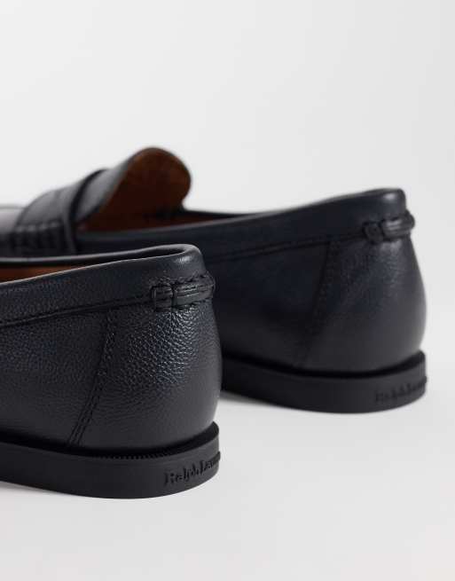 Polo Ralph Lauren Merton loafers i sort pebble-læder, 4 af 4