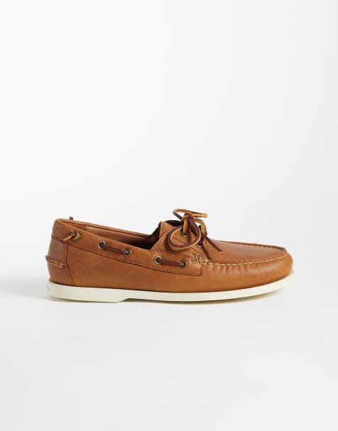 Polo Ralph Lauren - Merton - Mocassini stile barca color cuoio - view 1