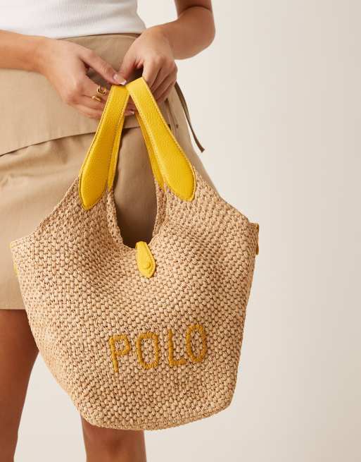 Polo Ralph Lauren - Mini-tote bag - Écru et jaune, 2 de 4