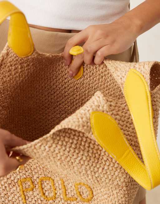 Polo Ralph Lauren - Mini-tote bag - Écru et jaune, 4 de 4