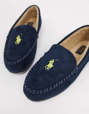 polo moccasin slippers