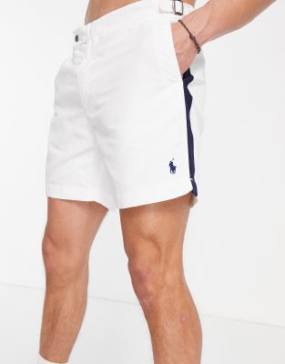 short de bain ralph lauren blanc