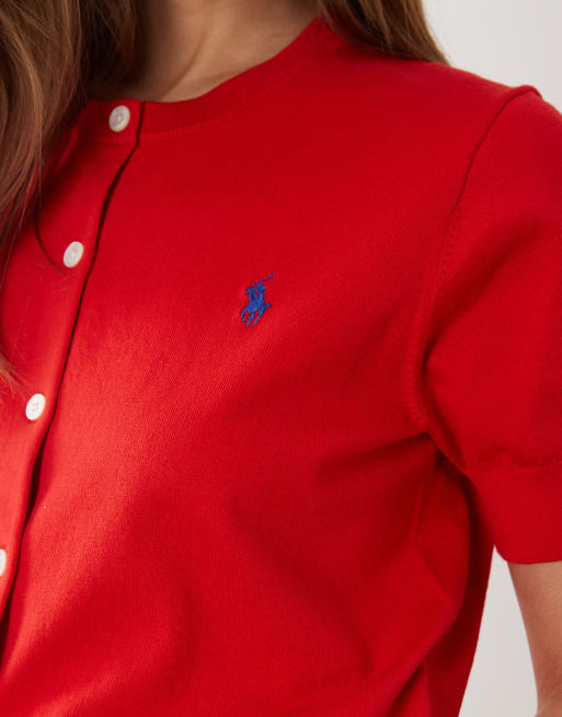Polo Ralph Lauren – Mörkröd kofta med korta ärmar, 2 av 4