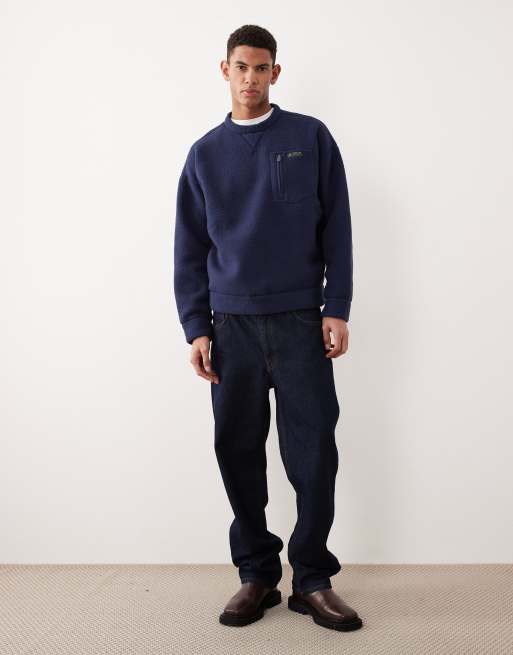 Polo Ralph Lauren – Mountain – Langärmliger Pullover in Marineblau kariert, 2 von 5