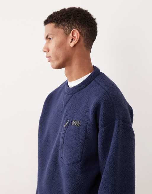 Polo Ralph Lauren – Mountain – Langärmliger Pullover in Marineblau kariert, 4 von 5