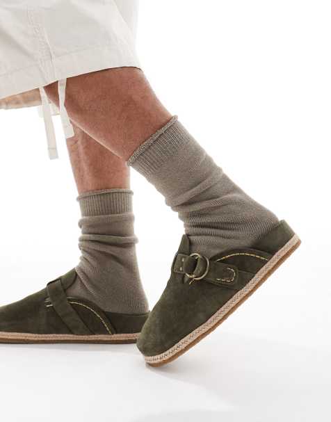 Polo Ralph Lauren - Mørkegrønne clogs - view 1