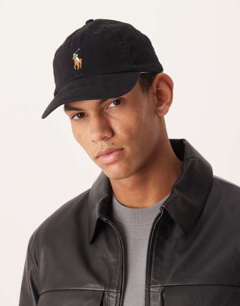 Polo Ralph Lauren multi icon logo baseball cap in black - view 1
