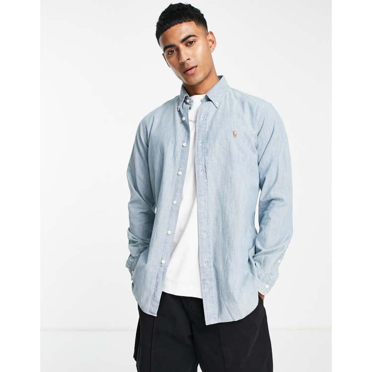 Ralph lauren custom store fit denim shirt