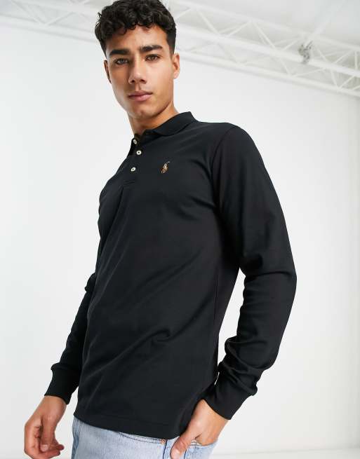 Ralph long best sale sleeve polo