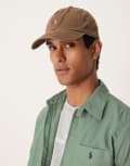 [Polo Ralph Lauren] Polo Ralph Lauren multi icon logo stretch twill baseball cap in brown One Size brown