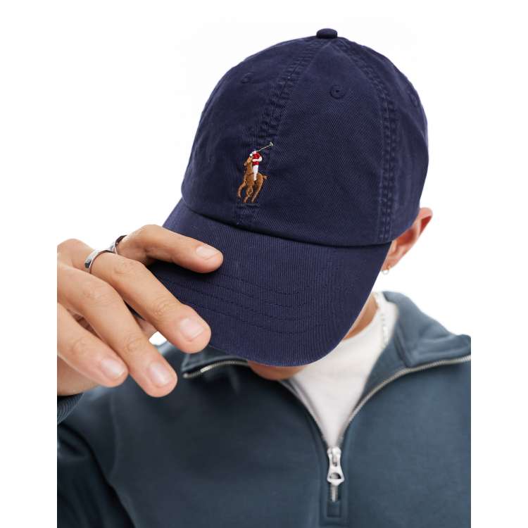 Polo Ralph Lauren multi icon logo twill baseball cap in navy ASOS