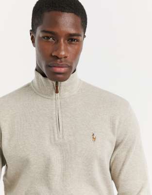 Polo half zip up sweater sale