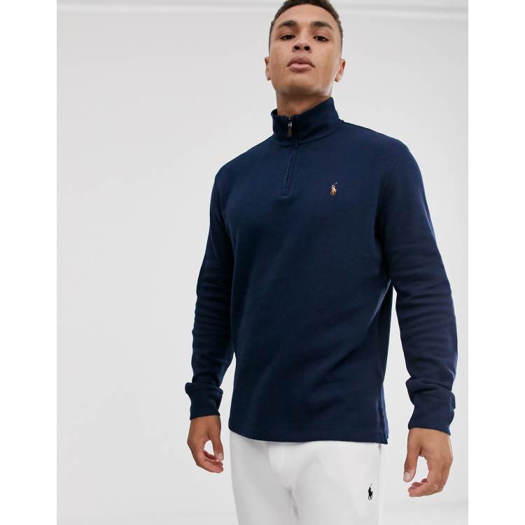 Ralph lauren half store zip jumper navy