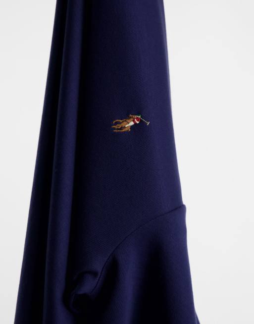 Polo Ralph Lauren multi player logo pima jersey t-shirt in navy, 4 of 4