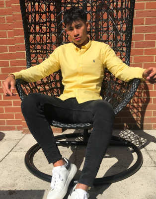 yellow polo oxford