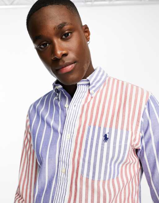 Multi color ralph lauren best sale button up