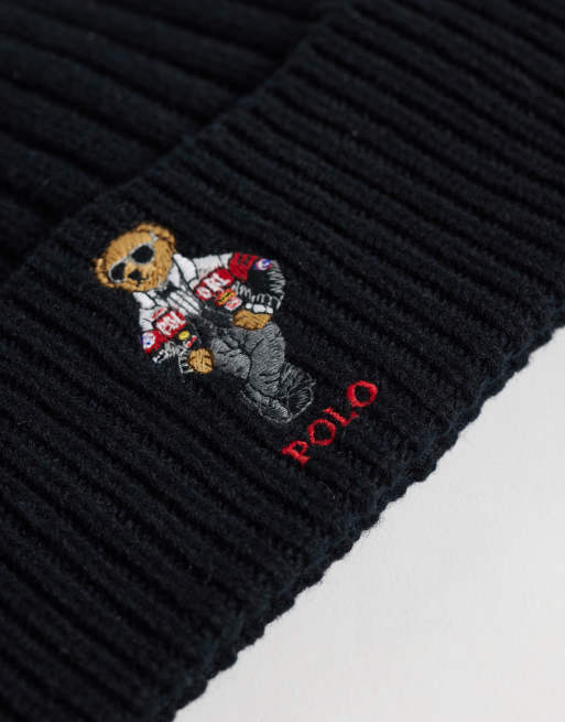 Polo Ralph Lauren Mütze mit Bären-Logo in Schwarz, 2 von 3