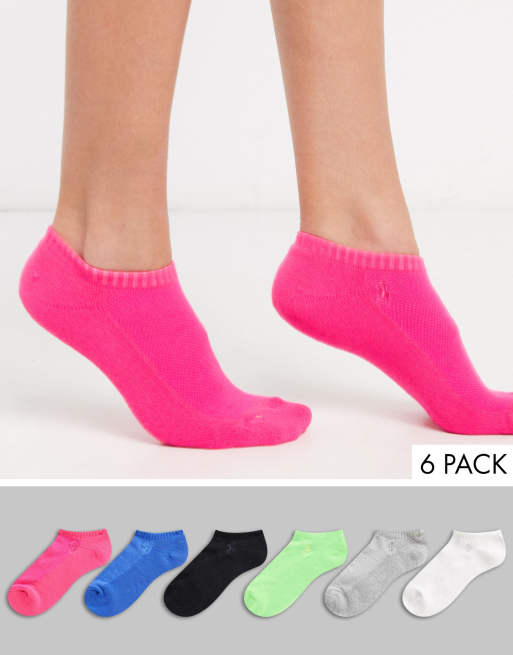 NEON Sport Socks Glitter ABS, Girl and Women - Rainbow Socks shop