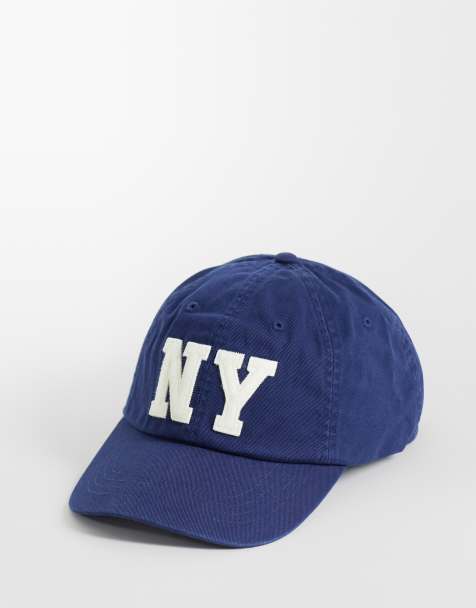 Polo Ralph Lauren New York logo baseball cap in newport navy - view 1