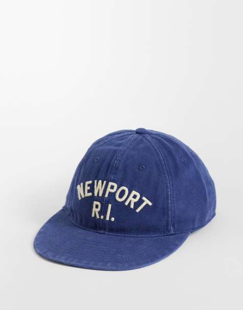 Polo Ralph Lauren Newport script logo baseball cap in washed navy - view 1