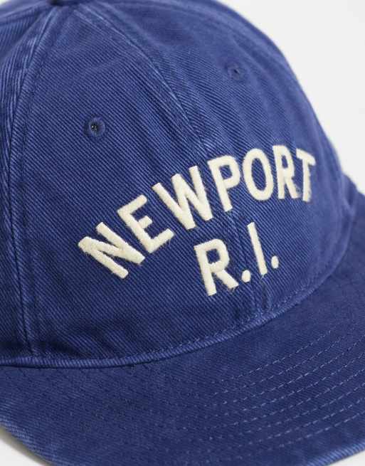 Polo Ralph Lauren Newport script logo baseball cap in washed navy, 3 of 3