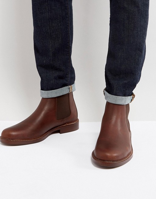 Polo Ralph Lauren Normanton Chelsea Boots Leather in Brown | ASOS