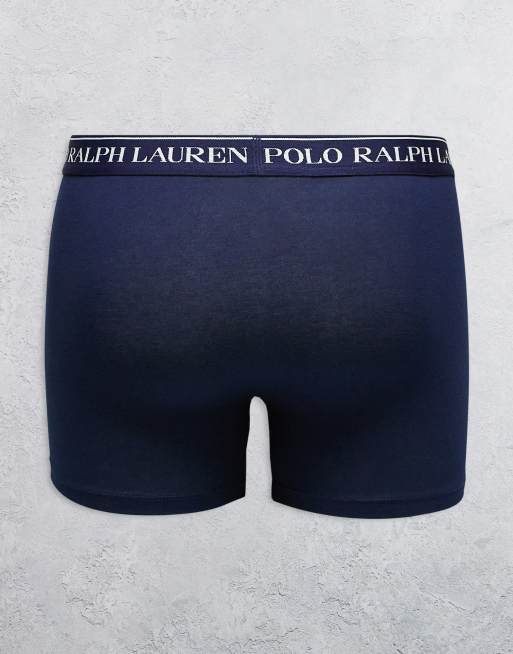 Polo Ralph Lauren – Olikfärgade trunks med logga på midjebandet, 3-pack, 3 av 3