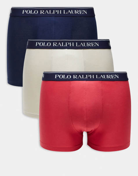 Polo Ralph Lauren – Olikfärgade trunks med logga på midjebandet, 3-pack - view 1