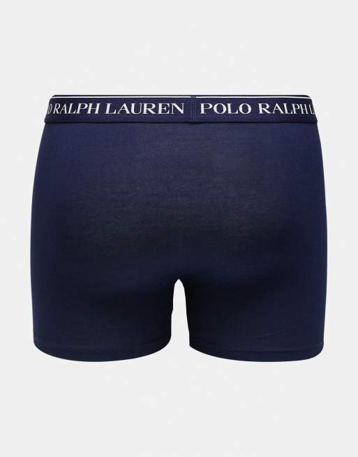 Polo Ralph Lauren – Olikfärgade trunks med logga på midjebandet, 3-pack, 3 av 3