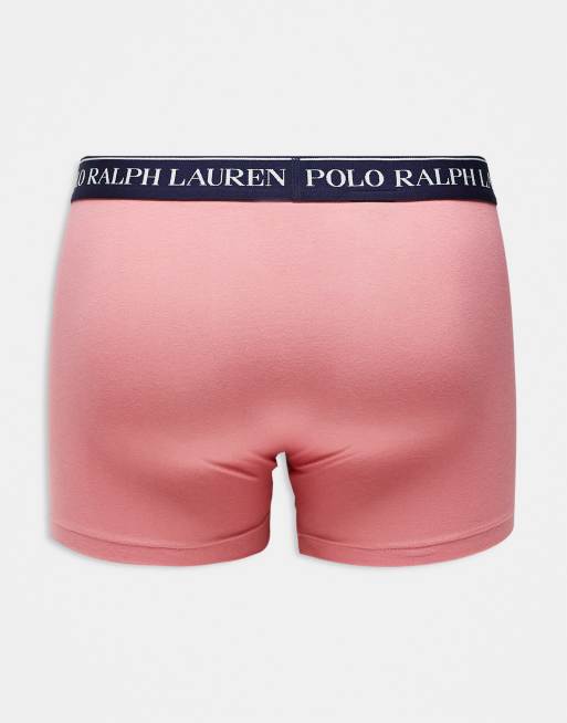 Polo Ralph Lauren – Olikfärgade trunks med logga på midjebandet, 3-pack, 3 av 3