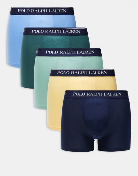 Polo Ralph Lauren – Olikfärgade trunks med logga på midjebandet, 5-pack - view 1