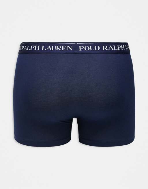 Polo Ralph Lauren – Olikfärgade trunks med logga på midjebandet, 5-pack, 3 av 3