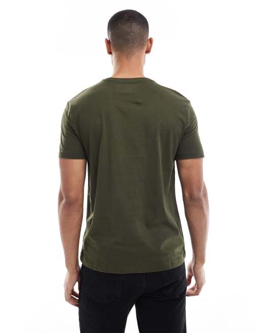 Polo Ralph Lauren – Oliwkowy T-shirt z logo, 4 z 5