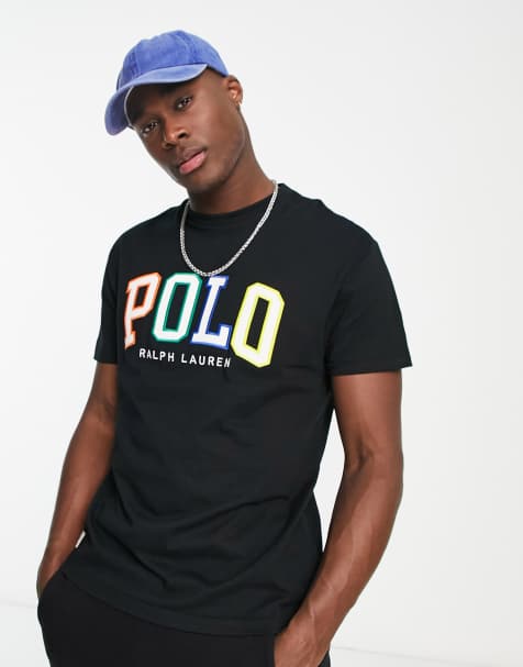 Polo Ralph Lauren ombre logo classic oversized fit T-shirt in black - view 1